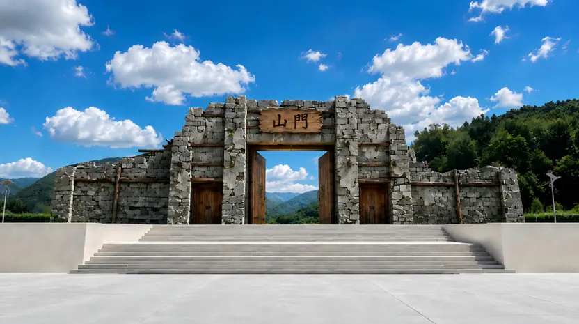放山公园山门效果图